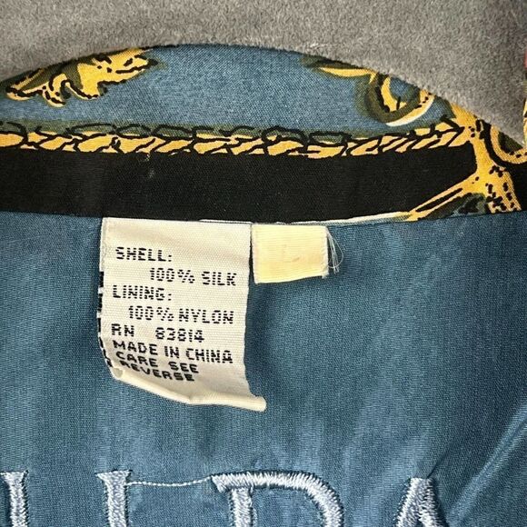 FUDA International Silk Jacket Size Large Vintage Bomber - Picture 6 of 8